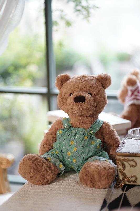 Floral Doll Overalls