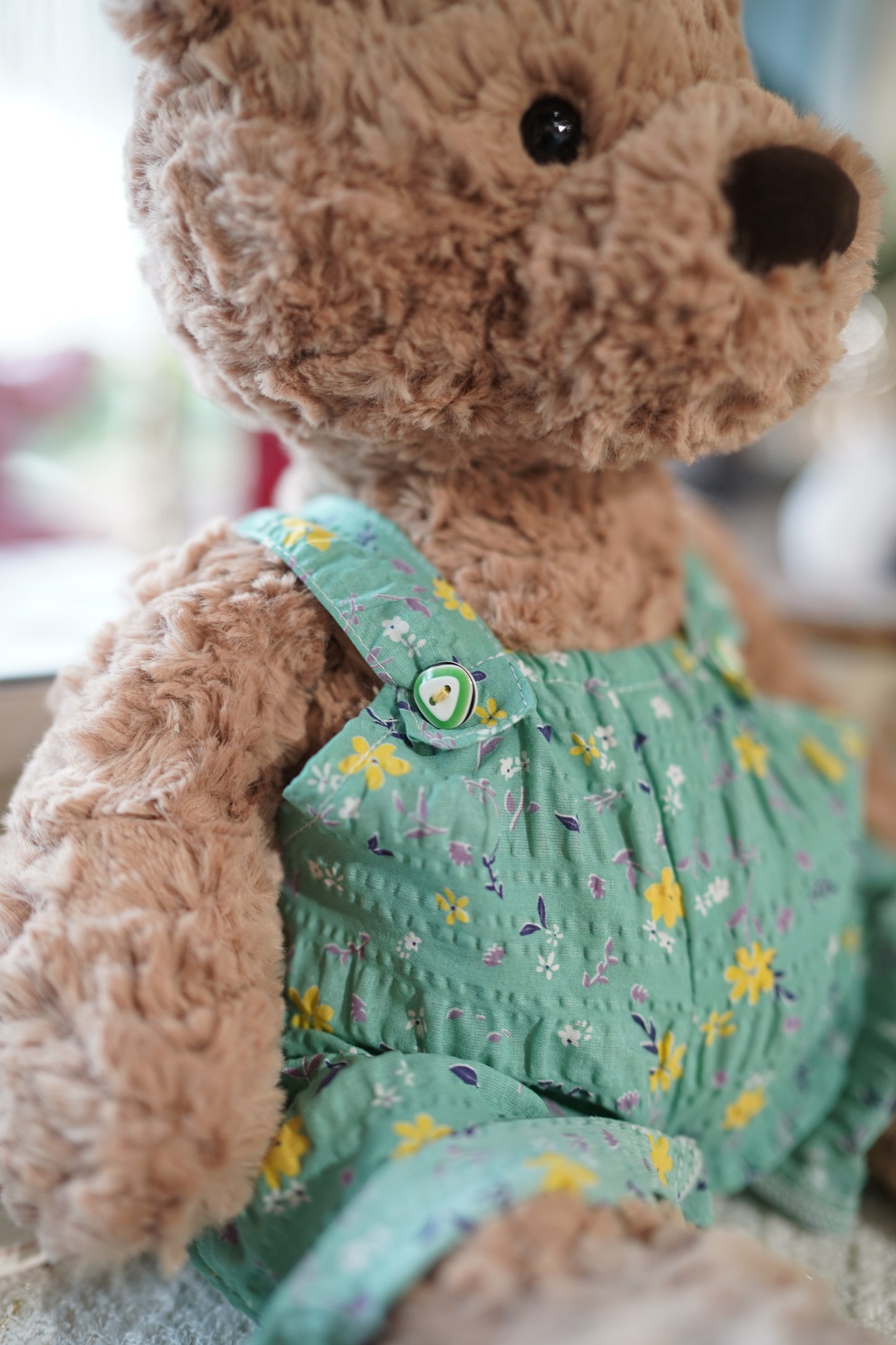 Floral Doll Overalls