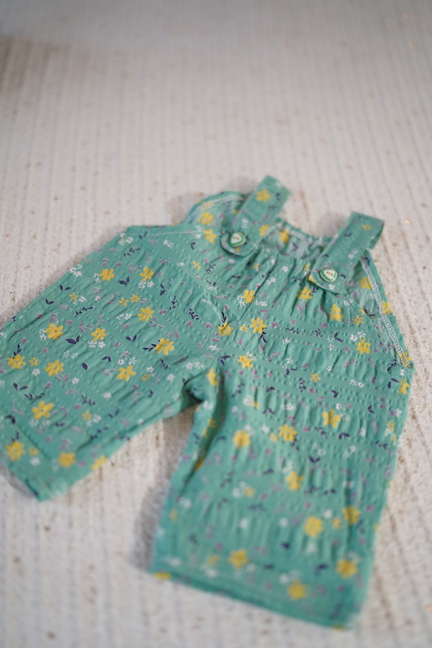 Floral Doll Overalls