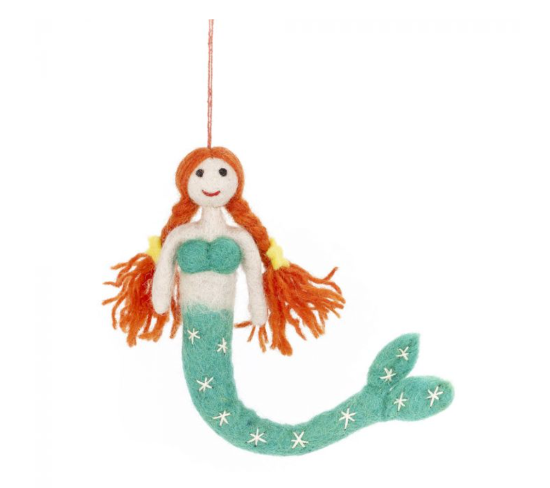 Handmade Felt Magical Mermaids Hanging Decorations