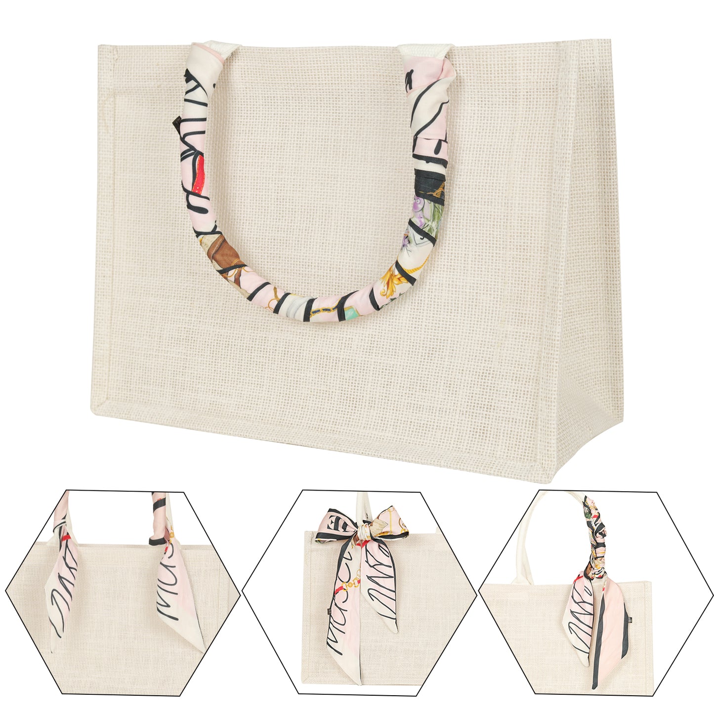 Large Beige Waterproof Gift Bags