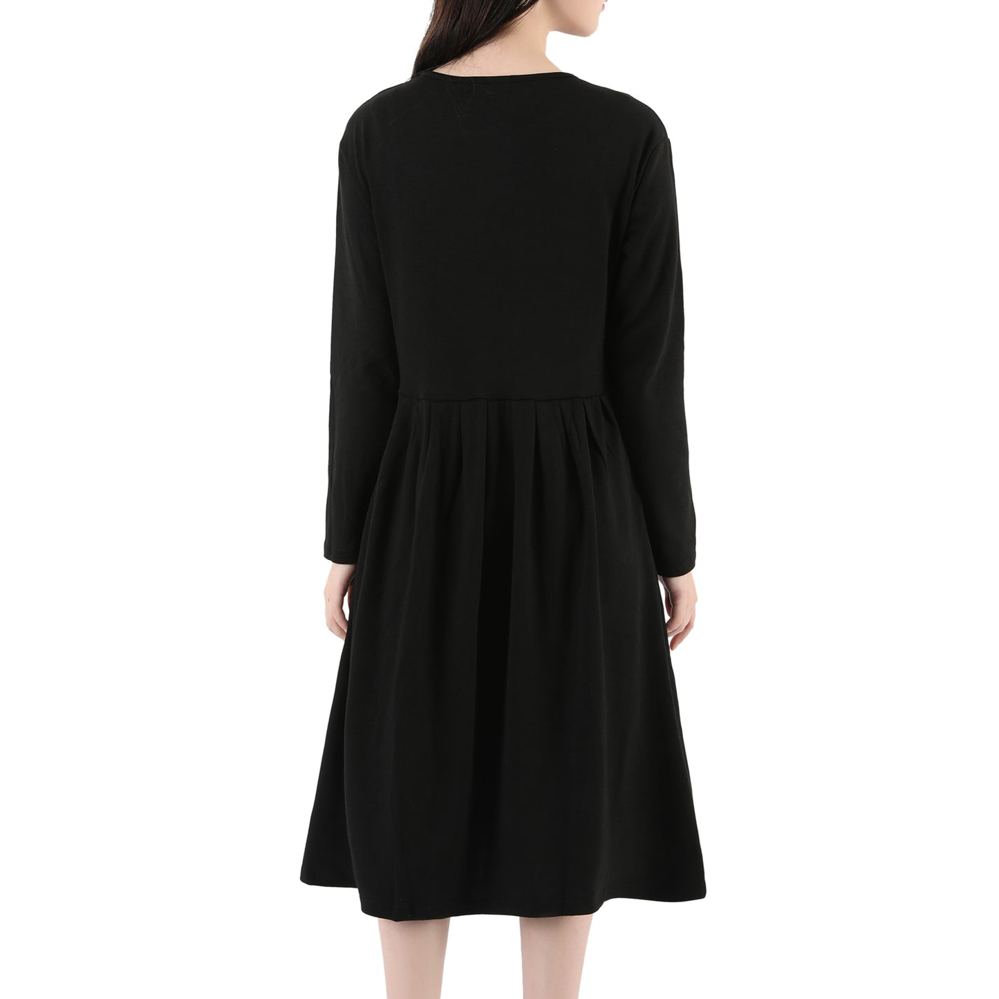 Front Zipper V Nursing Dresses